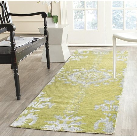 SAFAVIEH Stone Wash Runner Rug, Chartreuse - 2 ft. 6 in. x 10 ft. STW235A-210